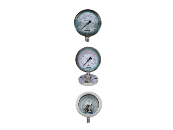 Y Type Pressure Gauges Mechanical Pressure Measurement Instruments
